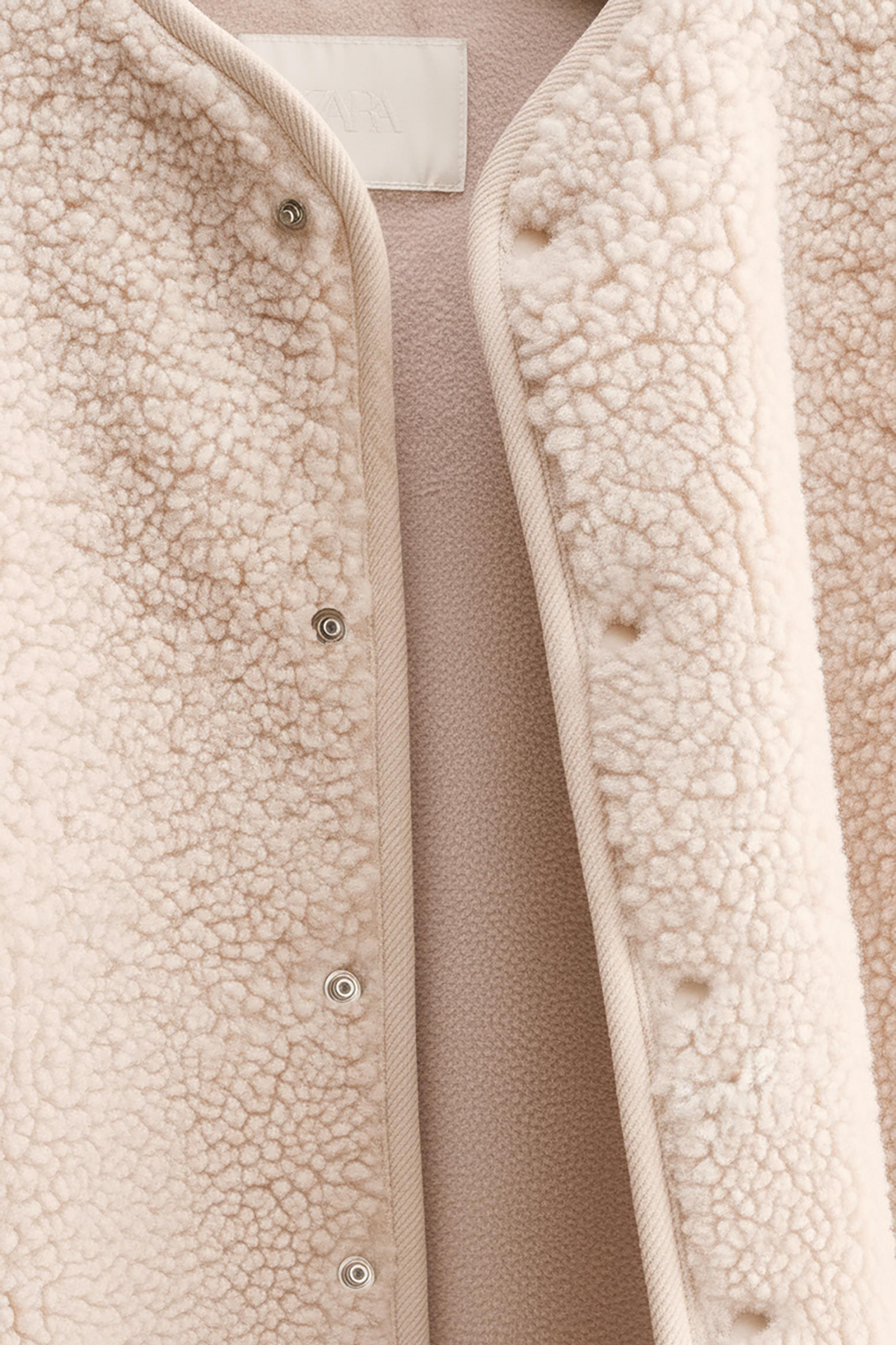 ZARA TIMELESS - VESTE EFFET MOUTON